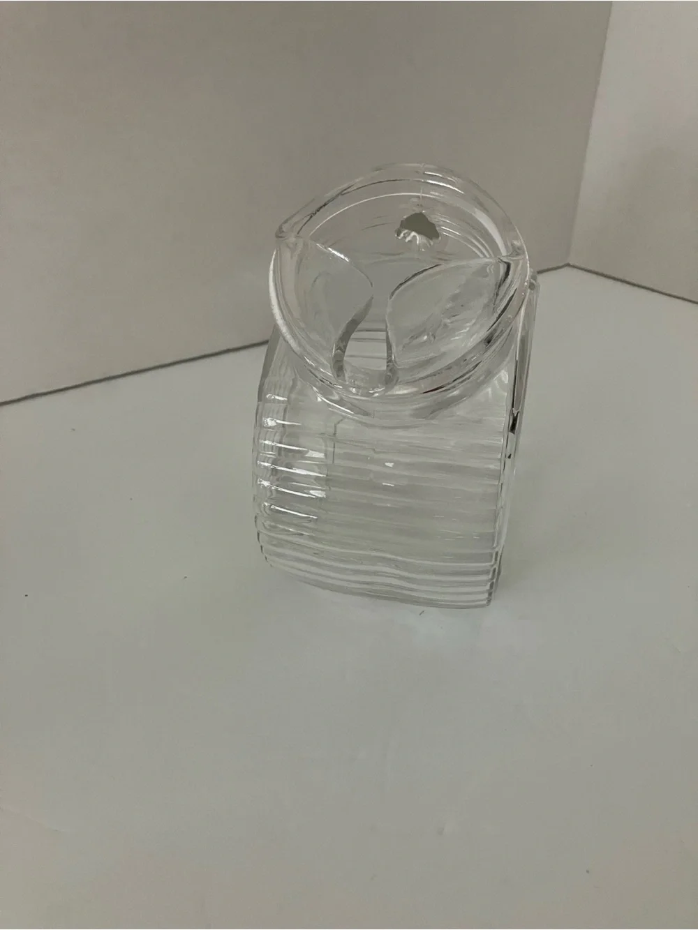 Vintage Federal Glass “Big Ben” Clear Ribbed Glass Pitcher